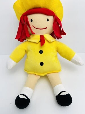Kohls Cares Madeline Plush Stuffed Toy Doll 14” Yellow Hat Dress Red Hair 2016 - Image 1 of 4