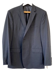 RALPH LAUREN Slim Fit Wool Charcoal Gray Sport Coat Sz 42 Blazer Pick Stitch - Picture 1 of 7