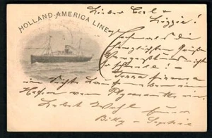 #795n Great Britian Briefkaart Holland America Line Ship 1902 multi matasellos  - Imagen 1 de 2