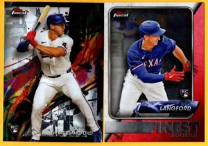 WYATT LANGFORD - RANGERS - ROOKIE - 2 CARD LOT - Picture 1 of 2