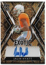 2023 LEAF Exotic Snake JALIN HYATT Autograph 5/8  Tennessee/Giants 2023 #73 Pick