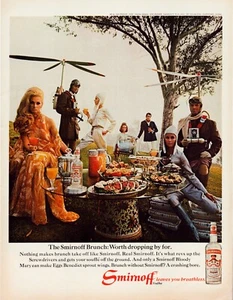 Anuncio impreso Smirnoff Vodka 1969 Steam Punk página completa revista grande 10,5"x13,5" - Imagen 1 de 1