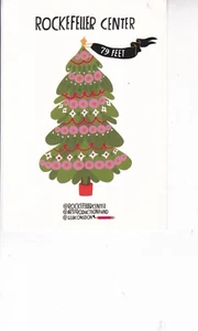 2021 Rockefeller Center Christmas Tree Promo Official Postcard Lisa Congdon - Picture 1 of 2
