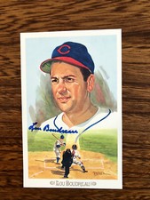 LOU BOUDREAU  AUTOGRAPHED PEREZ STEELE CELEBRATION CARD - This is nice!!