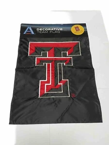 Texas Tech (TT Logo) Red Raiders 13 X 18 Appliqué Garden Flag - Picture 1 of 1