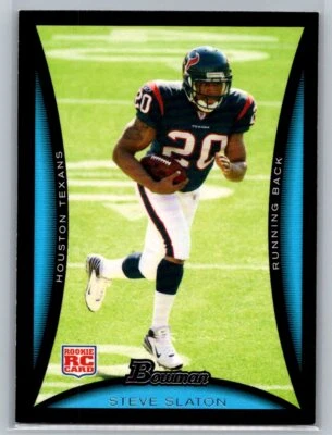 2008 Bowman Rookie RC #189 Steve Slaton Houston Texans - Image 1 of 2