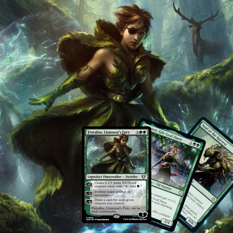 -CUSTOM EDH/COMMANDER DECK- Freyalise Champion of the Wilds - Elfball! - Image 1 of 1