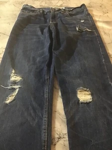 Levis 502 Jeans Kids Children Boys/Girls 14Reg W27L27 Blue distressed Pockets - Picture 1 of 7