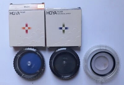 HOYA 52MM Camera Lens Filters (3) 80A Blue + Polarizer + Skylight *LN* - Image 1 of 2