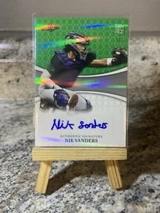 2022 Leaf Perfect Game National Showcase - Nik Sanders - Green Auto #BA-NS2 1/1 - Bild 1 von 4