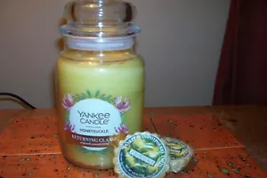yankee candle 22oz JAR HONEYSUCKLE + 2 ORIGINAL TARTS - Picture 1 of 8