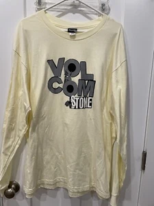 Volcom Stone Yellow Long Sleeve Graphic T-Shirt XL “216” - Picture 1 of 5