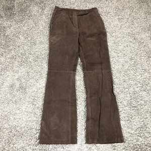 Chadwicks Women's 10T Brown Leather Pants 30x33 Lined Biker Gal Costume Cosplay - Picture 1 of 10