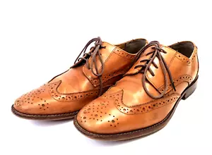 Florsheim Men Brown Leather Wingtip Oxford Dress Shoes 11737 Size US 8.5D - Picture 1 of 17