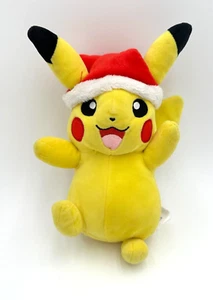 Pokemon Pikachu in Santa Hat Christmas 8" Plush Figure WCT RARE Seasonal Release - Picture 1 of 2