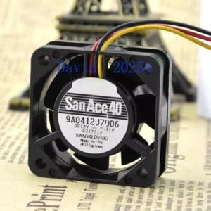 Ventilador de refrigeración doble bola SanyO 4015 12V 0.11A 9A0412J7D06 3 cables - Imagen 1 de 5