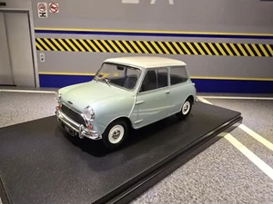 Mini Cooper S 1965 Mk1 Dove Grey Blue Austin Diecast 1:24 Scale Model 124183 - Picture 1 of 11