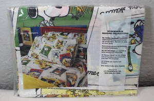 Vintage Peanuts Snoopy Snapshots Pillow Case Utica Never Removed From Pkg 1960’s - Picture 1 of 6