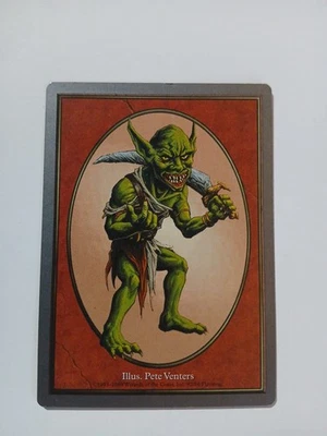 Magic The Gathering Goblin Token Unglued Light Play Condition ●193 - Image 1 of 4