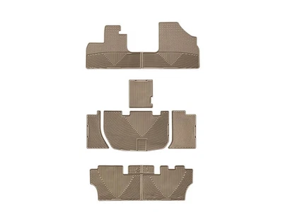 Juego completo de alfombrillas WeatherTech para todo tipo de clima para 2005-2010 - Honda Odyssey - color tostado Foto 1 de 4