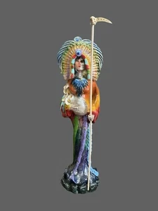 Santa Muerte Embarazada Statue Heiliger Tod 23" Schwanger * 7 Potencias * - Bild 1 von 12