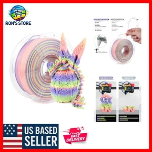 Fast-Printing 1.75mm PLA+ Filament - Vibrant Pink Rainbow Color 1kg Spool - Picture 1 of 9