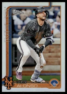 2025 Topps Chrome Pete Alonso REFRACTOR #136 New York Mets - Picture 1 of 2