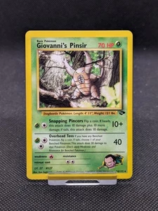 Giovanni's Pinsir 24/132 Rare Gym Challenge Set Pokemon Card WOTC NM - Picture 1 of 2