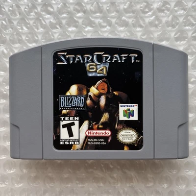 StarCraft 64 (Nintendo 64 N64, 2000) Authentic Game Cartridge TESTED Star Craft - Image 1 of 4