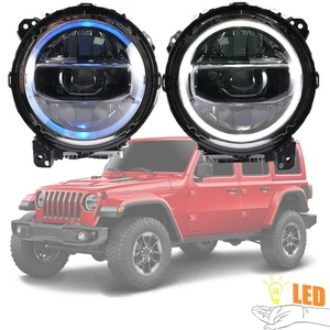 For 2018-2024 Jeep Wrangler JL & Gladiator FULL LED Headlights W/Animation DRL*2 - Picture 1 of 12