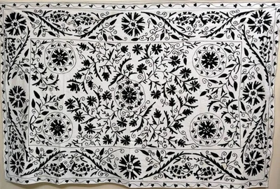 colcha algodón bordado lana Foto 1 de 4