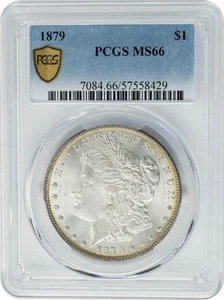 1879 Morgan Silver Dollar $ MS66 PCGS Secure 950790-8 - Picture 1 of 5