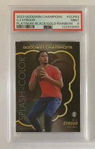 C.J. STROUD 2023 Goodwin Champions Rainbow Black Gold RC 30/50 #SCP-83 PSA 9 - Bild 1 von 3