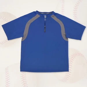 DeMarini Quarter Zip Gameday Pullover Shirt Herren Medium Blau M Kurzarm - Bild 1 von 3