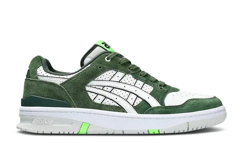 Zapatillas deportivas ASICS® para hombre 10 M EX89™ Omakase Pack en blanco/verde - $140 Foto 1 de 4