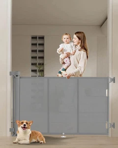 71 Zoll einziehbare Babytore 34 Zoll hoch, einziehbares Tor mit verstärktem - Bild 1 von 4