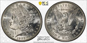 1903 O Morgan Silber Dollar PCGS MS-64 - Bild 1 von 3