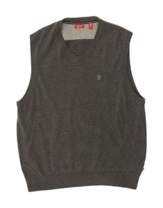 IZOD Mens Vest Tank Top Large Grey Cotton AB03 - Picture 1 of 3