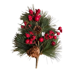 Blumen - Tannenzapfen Beeren Spray - Bild 1 von 2