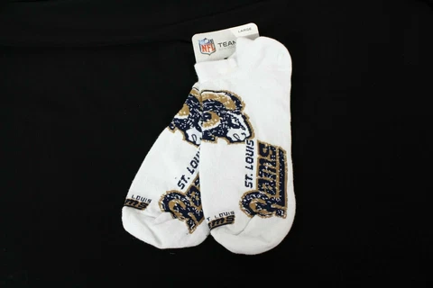 St. Louis Rams Men's Socks Size L (8-13) Made In USA Cover