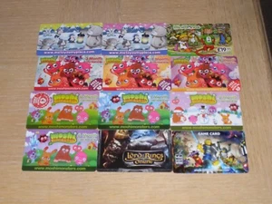 UK Games 12 different new collectible gift cards - Picture 1 of 1