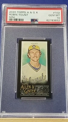 Robin Yount - 2020 Allen & Ginter X Mini #102   PSA 10 - Image 1 of 2