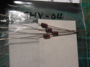 5 pièces SHV-04 2mA 4KV haute tension redresseur diodes AXIAL 2,5X5 ROUGE SANKEN - Photo 1/1