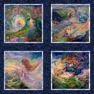 35" Fabric Panel - 3 Wishes Digital Ray Of Hope Large Fairy Pillow Block - Picture 1 of 1