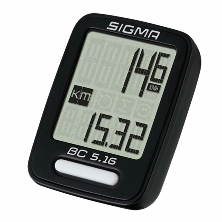 Ciclocomputer-Conta Km bici SIGMA BC 5-16 con 5 funzioni Bicicletta Mtb Ibrida  - Immagine 1 di 1