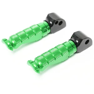 R-FIGHT Green Rear Foot Pegs For Kawasaki Ninja 400 18 19 20 21 22 23 - Foto 1 di 6