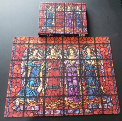 Vintage Springbok Hallmark Heavenly Glass Angels Jigsaw Puzzle 500p Complete4187 - Image 1 of 4