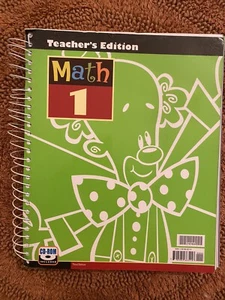 Bob Jones BJU Press Math 1 Teacher's Edition 3rd Edition With CD - Very Nice! - Picture 1 of 2