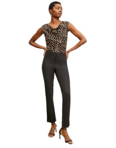MM LAFLEUR Organic Eco Jeans Womens 12 Black Hockley Denim Convertible Hem $140 - Picture 1 of 5
