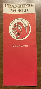 Vintage Cranberry World Brochure Ocean Spray Plymouth Massachusetts MA P9a - Imagen 1 de 17
